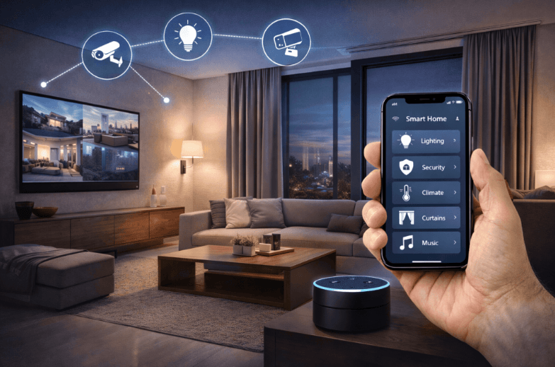 Integrating Security, Lighting, and Climate Control into One Smart System